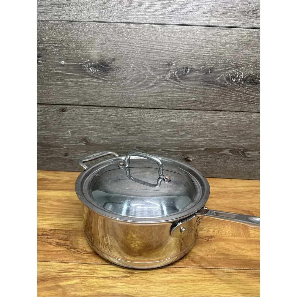 All-Clad 3-QT Copper Core 5-Ply Bonded Sauce pan with Matching Lid